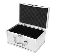 Fockety Boîte à Outils Portable en Aluminium avec Doublure en éponge pour la Protection des Bijoux, Boîte de Présentation Légère et élégante pour la Maison ou les Salons Professionnels, Argent 230 X