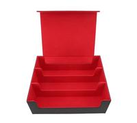 Fockety Boîte de Jeu de Cartes de Grande capacité, élégante Boîte de Support à Fermeture Magnétique en Cuir PU/Couvercle pour Cartes de Jeu de Tarot, Protectrice et Portable pour Organisateur de