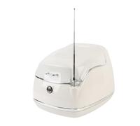 Fockety Boîte Supérieure de Moto 38L, Boîtier Supérieur à Moto avec étanche avec Plaque de Base de clé de Verrouillage, Boîte à Queue de Coffre élégante pour Gants de Casque de Scooter (White)