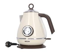 Fockety Bouilloire électrique, Bouilloire électrique à thé 1,7 L en Acier Inoxydable rétro Peint avec Base rotative à 360 degrés, arrêt Automatique et Protection Contre l'ébullition sèche (Blanc)