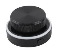 Fockety Bouton de Contrôle du Volume, Contrôleur Multimédia Personnalisable Bluetooth 2,4 G de Type C avec Lumière RVB, Contrôleur de Réglage des Médias Externes pour PC, Ordinateur