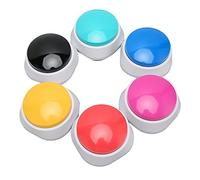 Fockety Bouton d'Ergistment de la Voix, 6pcs Training Training Buzzer Dog Talking Button Ensemble de Boutons, 30 Secondes Record et Lecture, Communication Buzzer pour Cat Pet