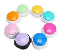 Fockety Boutons de Chien pour la Communication de la Voix Chat érégistrable Chien Parler Buzzers Ensemble Facile à Utiliser, Fils Clair, Formation pour Animaux de Compagnie Formation