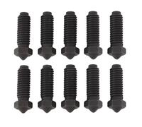 Fockety Buse d'imprimante 3D pour 3 Combo S1 Imprimante 3D S1 Combo, kit de 10 buses en acier trempé de 0,6/0,8 mm, étanches, résistantes aux températures élevées et à l'usure (0,6 mm)