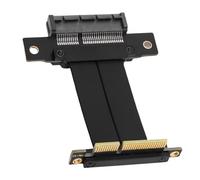 Fockety Câble d'extension PCIe 4.0 X4 Compatible avec PCIe 3.0, 2.0, 1.0, câble Riser mâle vers Femelle Haut débit pour M.2, Wi-FI, Firewire, USB, Carte Son B (5 cm)