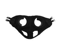 Fockety Cache-Yeux pour Cheval, Respirant et Extensible, équipement Professionnel de Course pour la Protection Contre Le Sable, Masque antidérapant pour Harnais équestre (Noir)