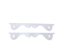 Fockety Caches pour interstices de cuisinière en acier inoxydable, lot de 2 caches rétractables pour interstices de four, longueur réglable de 35cm à 70cm lavables au lave-vaisselle (WHITE)