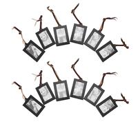 Fockety Cadre Photo d'arbre Généalogique Résistant à la Rouille pour la Décoration de la Maison, 12 Cadres Photo Suspendus pour la Décoration du Salon ou de la Chambre à Coucher (L Livré avec 12