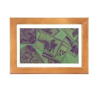 Fockety Cadre Photo Numérique, Écran d'Enre 7 Couleurs de 7,3 Pouces, Came Photo Numérique Intelligent, Cadre en Bois, Électronique, Cadeaux pour la Fête des Mères