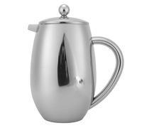 Fockety Cafetière à piston, cafetière isotherme à double paroi en acier inoxydable de 600 ml avec filtre à mailles fines, pour la cuisine et le camping, lavable au lave-vaisselle