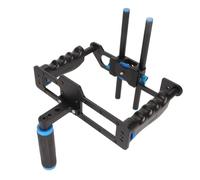 Fockety Cage de Caméra, Cage Video Universelle en Alliage d'Aluminium avec Poignère Supérieure, Double Tige de 15 Mm pour la Réalisation de Films, Kit de Video pour Caméra de Prix