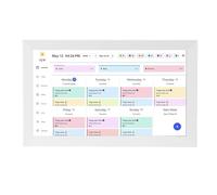 Fockety Calendrier NuméRique 15,6 Pouces, Tableau des TâChes MéNagèRes éLectronique Intelligent, Calendrier Mural Interactif avec Application et éCran Tactile Full Hd 1080P (Prise UE)