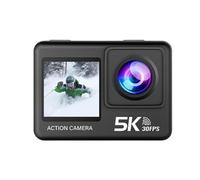 Fockety Caméra sous-Marine 5K 50MP, Appareil Photo Numérique Double écran WiFi étanche avec écrans LCD Avant et Arrière Tactiles, Caméras d'action pour la Plongée en Apnée, Le Ski
