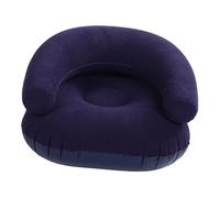 Fockety Canapé Gonflable, Fauteuil Relax avec Dossier en U floqué pour Adultes et Enfants, 750 g, Portable et Confortable, idéal pour Le Salon, la Chambre, Le Bureau ou l'extérieur (Bleu foncé)