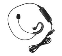 Fockety Casque à Crochet d'oreille Haute Performance avec Sourdine à Une Touche pour Le Chat Linguistique en Ligne, adapté aux Ordinateurs de Bureau