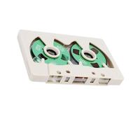 Fockety Cassette Vierge Bobine à Bobine, Double Face en Métal, Polarisation Normale, Enregistrement de 50 Minutes, Coque ABS de qualité Supérieure avec Roues Plaquées Couleur en Métal pour Musiciens