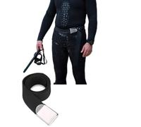 Fockety Ceinture de Poids pour Plongée en Apnée et Plongée Sous-marine, Séchage Rapide, Prévention des Odeurs, Sports Nautiques, Acier Inoxydable 304 PP Noir, 59 Pouces