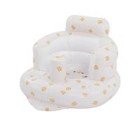 Fockety Chaise d'apprentissage Gonflable pour bébé Avance Protection de la Colonne Vertébral, Motif Mignon - Transport Facile, Adaptation pour Apprendre Assis, Se Baigner, et Se Nourrir