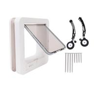 Fockety Chatière Intelligente pour intérieur et extérieur, avec détection Automatique activée par Collier et 2 capteurs, chatière verrouillable à 4 Positions pour la Maison