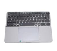 Fockety Clavier Bluetooth Pliable avec pavé Tactile,64 Touches | Contrôle du Pointeur, Rechargeable Type C, Interrupteur à Ciseaux Réactif, Utilisation en Voyage, pour Tablette