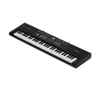Fockety Clavier Piano Instrument 61 Touches Multifonctionnel électrique avec Microphone USB pour Débutants et Enfants Noir