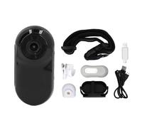 Fockety Collier de Caméra pour Chat, Caméra de Collier de Chien sans Fil HD 1080P avec Enregistrements Vidéo, Mini Caméra Corporelle sans WiFi Nécessaire, Caméra d'action Sportive (Black)