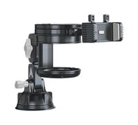 Fockety Combo Téléphone de Voiture et Porte gobelet, Support à Nano Ventouse Rotatif à 360 Degrés avec Joints Mécaniques, pour Camions, Bus, Pelles, Smartphones de 4 à 7,2 Pouces (Canne Courte -