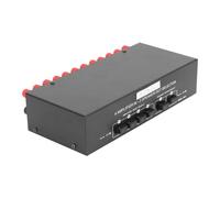 Fockety Commutateur Audio 4 Ports, Commauteur de Répartiteur Audio 4 Entrées 1 Sortie, Haut-Parleur Passif, Sélexeur Manuel, Boîte de Répartition, Commauteur de Rétéeur