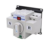 Fockety Commutateur de Transfert Automatique à Double Alimentation, Commutateur de Changement de Générateur de Moteur Unique 2p 230V 63A