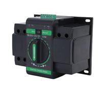 Fockety Commutateur de transfert automatique à double alimentation, commutateur de transfert pour générateur 125 A 2P 2 en 1 avec modes de commutation automatique et manuel