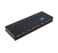 Fockety Commutateur HDMI 8 Entrées 1 Sortie, 8 Ports 4K, Boîtier de Sélection avec Télécommande IR, Prise en Charge 4K à 30 Hz, Répartiteur HDMI Compatible avec Ordinateur Portable