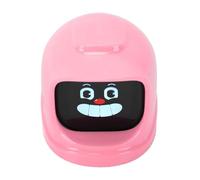 Fockety Compagnon émotionnel de Tableau de Bord de Voiture, Robot D'expression Intelligent avec 52 Expressions émotionnelles et Fonction Vocale, Base Magnétique pour la Décoration (Pink)