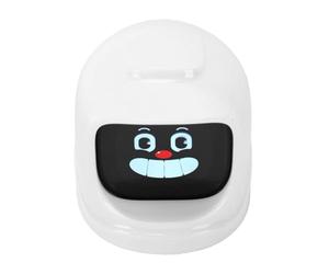 Fockety Compagnon émotionnel de Tableau de Bord de Voiture, Robot D'expression Intelligent avec 52 Expressions émotionnelles et Fonction Vocale, Base Magnétique pour la Décoration (White)