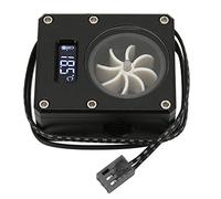 Fockety Compteur de Refroidissement par Eau PC Débitmètre Acrylique Durable Antirouille pour PC, Petit Indicateur de Filetage G1/4 D'interface à 3 Broches pour Ordinateur, Scène Applicable : Système