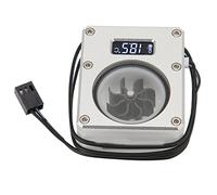 Fockety Compteur de Refroidissement par Eau PC Débitmètre Acrylique Durable Antirouille pour PC, Petit Indicateur de Filetage G1/4 D'interface à 3 Broches pour Ordinateur, Scène Applicable : Système