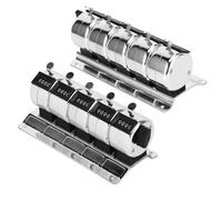 Fockety Compteur Mécanique à 4 Chiffres en Acier Inoxydable pour les Travailleurs des Usines des Terminaux D'aéroport