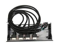 Fockety Concentrez de Panneau Avant USB 2.0 5,25 Pouces, Adaptation de Panneau Avant 19 Broches de Lexeur Optique 4 USB, Hubs Carte d'Ornineur