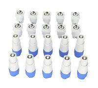 Fockety Connecteur D'Alimentation de Haut-parleur à 3 Broches, Excellente Performance de Polissage, Plug and Play pour Faisceau Lumineux, Alimentation D'éclairage de Scène, Matériau ABS Gris, 10