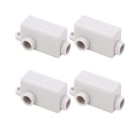 Fockety Connecteur de Fil ZK T06, Bornier D'épissure 400V 60A avec Borne de Câblage Rapide 1 Entrée 2 Sorties pour Câblage de Plafonnier, Interrupteur, Compteur, 10 Blocs Rapides