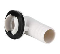 Fockety Connecteur de Sortie Ange Droit, Outil de Drainage de Climatisation en ABS, Drain de Climatiseur, Blanc, 1 Pièce