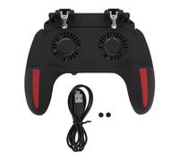 Fockety Contrôleur de Jeu Mobile, Contrôleur de Jeu de Téléphone à Double Ventilateur à 2 Vitesses, Déclencheurs L1 et R1, Poignée de Console de Jeu, Contrôleur de Téléphone sans Fil,