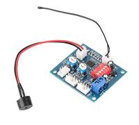 Fockety Contrôleur de Vitesse du Ventilateur PWM DC 12V Four Four, Paramètre de Sonde de Température, Manuel et Contrôle Automatique, Alarme du Support, adapté aux Amateurs de Technologie