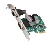 Fockety Convertisseur Adaptateur de Carte COM vers PCI-E Express à 2 Ports Série RS-232 avec Tampon FIFO pour Une Transmission Rapide des Données, pour Les Particuliers Avertis en Technologie