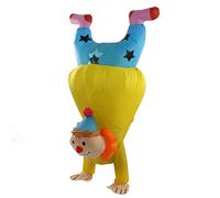 Fockety Costumes de Requin Gonflles pour Spectacle d'Halloween, Costume de Clown Gonflable Air Souffler Drôle de Fête Halloween pour Adulte, Cosplay Saut Combinaison Gonflab