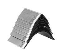 Fockety Coupe-bordure D'angle de Portefeuille en Cuir Compact, Coupe-lame Tranchante pour un Bord Propre, 10 Pièces/boîte, Idéal pour les Projets de Bricolage en Cuir et les Travailleurs