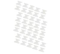 Fockety Coussinets de Nez Ergonomiques en Silicone Souple, Accessoires de Lunettes de Soleil, Antidérapants, Blancs, 20 Paires pour un Travail soigné