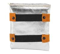 Fockety Coussinets de soudage, gants de soudage en cuir PU aluminisé, coussinets de soudage résistants à l'abrasion, aux températures élevées et à la chaleur rayonnante