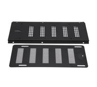 Fockety Couvercle d'aération pour fondations, couvercle d'aération pour vide sanitaire 40,6 x 16,5 cm avec registre et grille, remplacement de l'aération des fondations pour garage