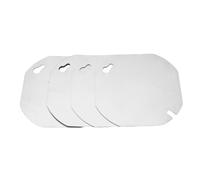 Fockety Couvercle de Boîte électrique de 4pcs, Couvercles de Boîte à Jonction, Couvercle de Boîte à Sortie à Blanc Plat avec Bords Polis pour un Boîte électrique Octogonale/Carrée
