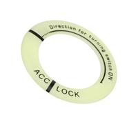Fockety Couvercle de Commutateur D'allumage Lumineux - Garniture de clé Fluorescente élégante pour Voiture Moto - Matériau Durable avec Couleur de Lumière Verte adapté à les Modèles (caractères